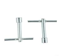 Bulevisiter 2PCS 10mm Hex Socket Wrench T-Shape Handle Deep Nut Driver Steel Hand Tool for Home and Garden(SKU)