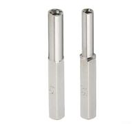 Bulevisiter 3.8mm and 4.5mm Gamebit Screwdriver Set for NES for SNES N64 for Gamecube Repair, Security Tool Bit with Oversized Handle, Heat-Treated Metal Bits Compatible