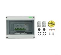 Bulevisiter 3 Way Waterproof Distribution Box 63A AC230/400V IP65 Rated for RCD and MCB Circuit Breaker Protection with Overvoltage and Overload Safety Features