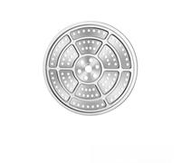 Bulevisiter 304 Stainless Steel Steamer Tray Round Steaming Rack for Pressure Cooker and Stockpot, 15.5-39cm Adjustable Diameter Compatible with Pots Pans(25.7cm)