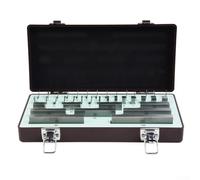 Bulevisiter 38-Piece Grade 0/1 High-Speed Steel Gauge Block Set, Measurement Tool for Calibration and Inspection, Compatible with for ASME B89.1.9-2002 Standards(Level 1)