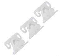 Bulevisiter 3Pcs Marine Boat Roller Door Latches, White Marine Boat Ball Catch, ABS Plastic Marine Twin Roller Boat Ball Catch For Closets