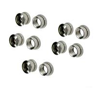 Bulevisiter 4/5 Pairs Chainring Bolts for Crankset, Aluminum Alloy Chainwheel Bolts with Inner Hexagon Double Lock Structure, Compatible with Mountain For Bike and(5 Pair)