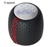 Bulevisiter 5/6 Speed Manual Gear Shift Knob with Chrome Silver Cap, Black ABS Shifter Lever Replacement Compatible with 159, Brera, Spider 2005-2011,(5 Speed)