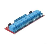 Bulevisiter 8 Channel For Relay Module with Optocoupler Isolation, High and Low Level Trigger, 5V/12V/24V Input, 10A Load Capacity, for PLC Automation, IoT Control, Home(24V)
