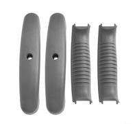 Bulevisiter 80671 BBQ Grill Handle Replacement Part, Kettle Lid Handle with Non-Slip Grip Stripe Pattern, for Weber Charcoal Grills and Other Kettle Grills (2pcs)