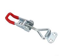 Bulevisiter Adjustable Toggle Clamp 6 Pack - Steel Hasp Catch Clip for Quick Fixture, GH-4001, 220lbs Holding Capacity, 90x27mm, Compatible with Boxes, Cabinets, Lockers