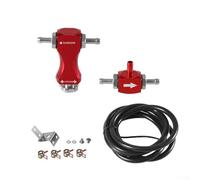 Bulevisiter Aluminum Turbo Boost Controller Manual Pressure Regulator for Car Turine with Decompression Valve, High Universality Fitment(Red)