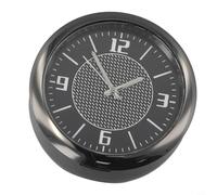 Bulevisiter Analog Quartz Clock Compatible with for Car Dashboard with Fluorescent Display, Zinc Alloy Material, Compatible with Air Vent or -On Mounting