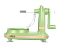 Bulevisiter Automatic Fruit Corer and Peeler with Suction Cup Base for Apples, Pears and Potatoes, Hand Crank Operation, Safe and For Easy to Use Kitchen Gadget for Home Chefs(Light green)