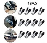 Bulevisiter Brake Pipe Clips Rubber Lined P Clips 3/16 Inch 4.7mm Zinc and Rubber Compatible with for Automotive Brake Line Mounting to Chassis with ReinCompatible with Forced Hole Vibration