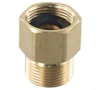 Bulevisiter Brass M22 15Mm Male To M22 14Mm Female Adapter For Pressure Washer Metric Converter 4500 PSI Working Pressure Electric Power Washer Hose Connector Pressure Washer Conversion Kit