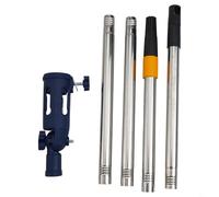 Bulevisiter Brush Holder with Rotating Head Extension Pole Attachment for Hard-to-Reach Areas, 180° Multi-Angle Adjustable Tool Compatible with Most Brush(B)