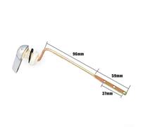 Bulevisiter Brushed Nickel Front Mount Toilet Handle: Easy Install & Pervasive Fit!