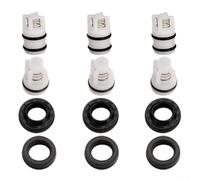 Bulevisiter Car Wash Pump Repair Kit With Long And Short Check Valves, Plunger Oil Seal, Water Seal Rubber For Home Portable Pressure Washers, Easy Operation, Stable Performance(Four corner)