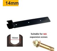 Bulevisiter Ceiling Socket Wrench for Thread Rod Installation, 10mm 14mm Dual Head Flare Nut Wrench with Integrated Sockets, High Carbon Steel Quick Nut Driver Tool for(14mm)