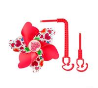 Bulevisiter Children's For Bike Handlebar Windmill Decorations, Pinwheel for Scooter Stroller Tricycle, PVC Blade + PC Strut, 2-Pack, Compatible with 2-2.5cm(1)