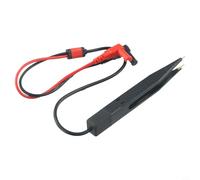 Bulevisiter Chip Clip Multimeter Probe Tweezers for Components with Shielded Coaxial Cable and Protective Head Tips, 660mm Total Length, Compatible with(SKU)