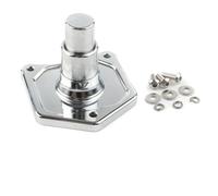 Bulevisiter Chrome Compatible with for CNC Billet Aluminum Solenoid Cover Push Button Starter Switch Compatible with for Big Twin 1991-2017 Motorcycles, Fits 1.2/1.4 kW Starters,