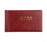 Bulevisiter Currency Banknote Storage Album - 20 Page Capacity with Clear PVC Pockets, Faux Leather Bound Organizer for Coin & Note Collecting Enthusiasts