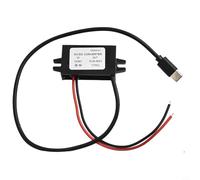 Bulevisiter DC 12V/24V to 5V USB-C Step-Down Converter 5A 25W Waterproof IP68 DC-DC Power Supply Module with High Efficiency 96% and Multiple Protection for