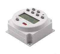 Bulevisiter Digital Display Power Timer Weekly Programmable For Relay Switch 24/110/220V with LCD Countdown Function 8 ON/OFF Programs per Day for Panel Mounted(AC220V)