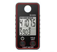 Bulevisiter Digital Illuminance Light Meter, Photometer Light Intensity Sense Tester, 0.5-300000 LUX Range 2500K-8000K CCT Digital Probe For LED Lights(SK-8 201)