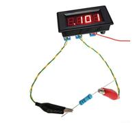 Bulevisiter Digital Low Resistance Tester DC 5V with Red Display for DIY Projects, Voltage Meter for Business & Industrial Testing Instruments(finished products)