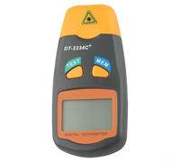 Bulevisiter Digital Tachometer for RPM Measurement, Non- Speed Meter with LCD Display, 2.5 to 99,999 RPM Range, Memory Function, Black ABS Housing for Industrial