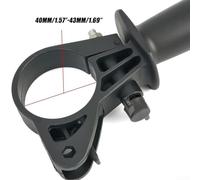 Bulevisiter Electric Drill Hammer Handle for Power Tools, Drill Auxiliary Handle with Depth Gauge Ruler, 40-43mm Adjustable Inner For Ring, Ergonomic Black Plastic