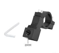 Bulevisiter Electric Motorcycle Rearview Mirror Mounting Bracket with Fixed Installation Frame for Handlebar, Aluminum Alloy, 8mm Aperture, Fit(1PCS black)