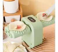 Bulevisiter Electric Ravioli Shaper, Automatic Dumpling Maker Machine with 2 Modes for Home Use, Waterproof PP/PC Material, Compatible with Making(Green)
