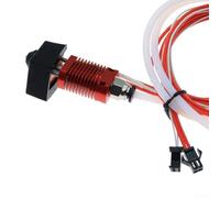 Bulevisiter Extruder Heating Aluminum Block for, Compatible with 3 and For CR10 Print Head, Brass Nozzle with For CNC for Smooth Filament Flow,(12v40w)