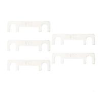 Bulevisiter Flat Blade Fuse 30A - 5PCS Car Fuse Flat Type 32V for Automotive Battery Protection, Compatible with 40A/50A/60A/70A/80A/100A Systems, Silver Bolt-On Bracket(50A)