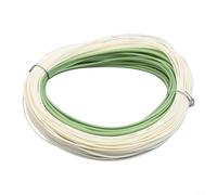Bulevisiter Fly Fishing Seawater Main Line for Saltwater, 100 ft Nylon Fly Fishing Line in WF6F to WF10F Sizes, Green/Cream(WF8F)