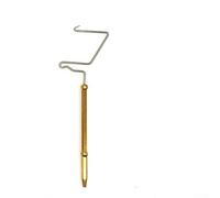 Bulevisiter Fly Tying Whip Finisher Tool with Rotating Head for Smooth Thread Release, Brass and Stainless Steel Fly Bait Hook Binding Knotter, 130mm Lightweight Fly Tying(A)