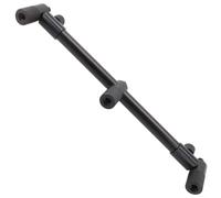 Bulevisiter For Carb Fishing Rod Rest for Bite Alarm, Extendable Aluminum Alloy Bracket, 2-Head 17.5-21.5cm & 3-Head 28.5-40cm, Lightweight Anti-Slip Design for Anglers(3 heads)