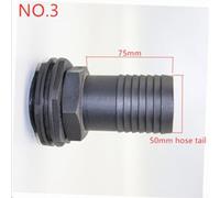Bulevisiter For IBC Tank Adapter Connector for Water Tank Outlet - 1"-25mm, 1"-32mm, 1.5"-38mm, 2"-50mm Threaded Plastic Fitting Tool, Black, 1 Piece(2inch-50mm)
