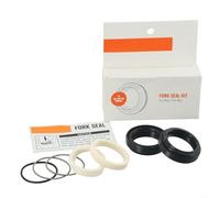 Bulevisiter Fork Dust Seal Set 30-40mm Rubber Aluminum Sponge Compatible with For FOX Front Suspension Maintenance Parts Black(35x45mm)