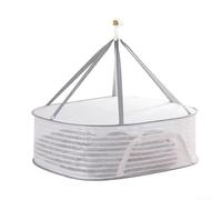 Bulevisiter Herb Drying Rack Net - Collapsible Mesh Hanging Drying Rack for Herbs, Flowers, Fruits, Vegetables, Fish and Seafood - Breathable Nylon(单层)