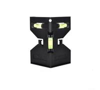 Bulevisiter Horizontal Fence Post Pipe Angle Meter with 3 Bubble Levels, Magnetic Vertical Level for Metal Surfaces, 12.4 x 7.3 x 10.5 cm, Red/Black/Yellow/Green(black)