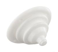 Bulevisiter Marine Rubber Cable Grommet Gland Cone 105mm Dia with Plastic Compatible with for Ring Compatible with for Steering Control Cable Sealing, Flexible Waterproof Bulkhead Wire Hole(White)