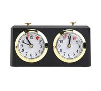 Bulevisiter Mechanical Chess Clock Timer for Chess, Chinese Chess and Go Games, Plastic + Metal Construction with 36-Hour Power Reserve, No Battery Required,