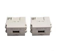 Bulevisiter Mobile Phone Charging Panel Usb Power Module, 220V Socket 5V Transformer 2.1A USB Charging Power Socket Switching Adapter(2pcs)