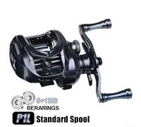 Bulevisiter Outdoor Fishing Reel 5+1 BB with 7.2:1 Gear Ratio, Lightweight Aluminum Alloy Reel for Smooth and Sensitive Performance, Compatible with Various(Left hand)