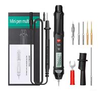 Bulevisiter Pen Multimeter A3007 with 6000 Counts True RMS, NCV Induction & Live/Neutral Wire Detection, LCD Backlight, Data Hold, Auto Range for Industrial Electrical(B)