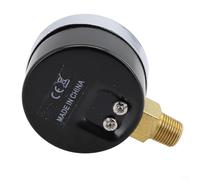 Bulevisiter Pressure Gauge 0-30psi 0-2bar with 40mm Dial, Radial Installation, ZG Thread, Stainless Steel for Fuel, Air, Oil, Gas, and Water Measurement