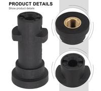 Bulevisiter Quick-Connect High Pressure Adapter for K Series Hose with Multi-Color Spray Tip, 360° Swivel Joint, Brass and Plastic Construction, Compatible with High(A)