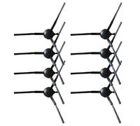 Bulevisiter Replacement Side Brush for Eureka Lvac Voice Nuo and for LG R580HK/R585HK Series Robot Vacuums, 8-Pack Plastic and Nylon Corner Brushes,