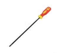 Bulevisiter Round High Carbon Steel Chainsaw File for 4.0/4.8/5.5mm Chain - 28.5cm with Plastic Handle, Compatible with Small and Large 3/8" & 325/404 Chainsaws(4.8mm)